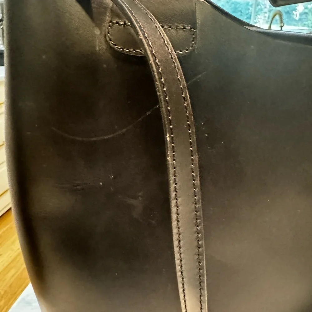 Zara leather large tote bag - Picture 4 of 9